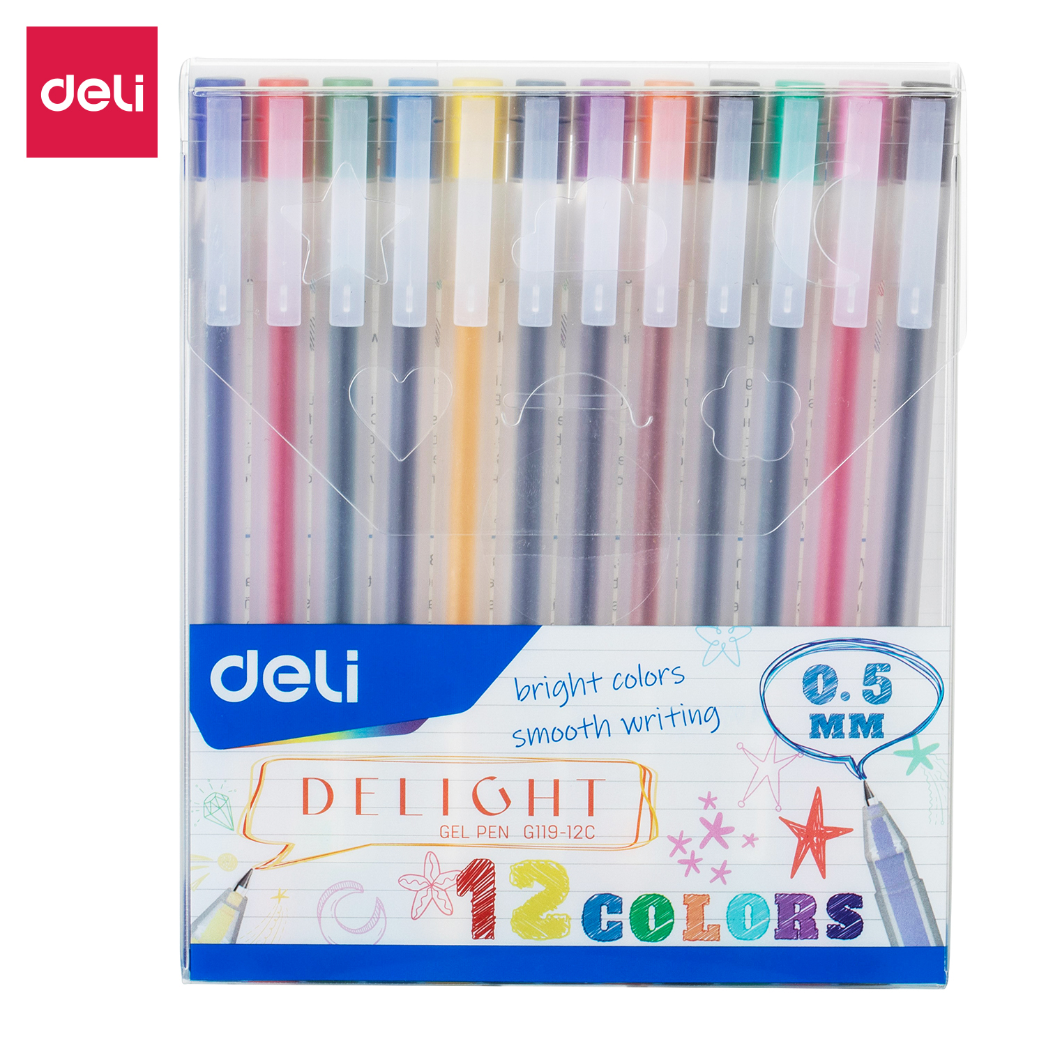 Gel Pens Assorted - G119 (12pk)
