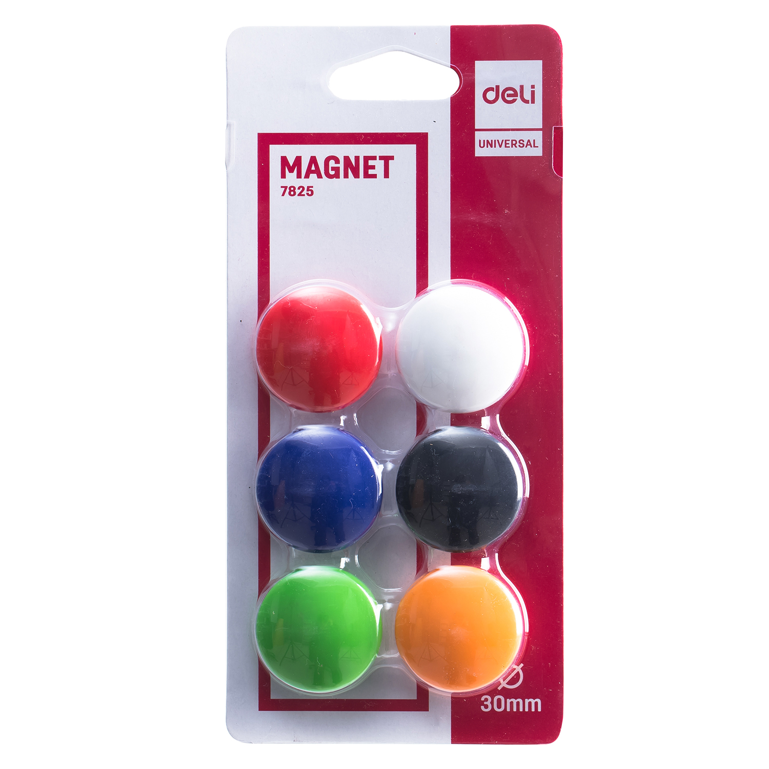 WHITEBOARD MAGNET 30mm (6PCS BLISTER) - E7825