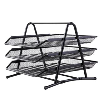 Smartbuy 3-tier Letter tray Black