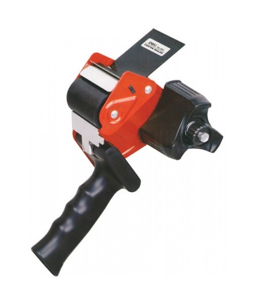 PACKAGING TAPE DISPENSER WITH GUARD - E804 (RED)