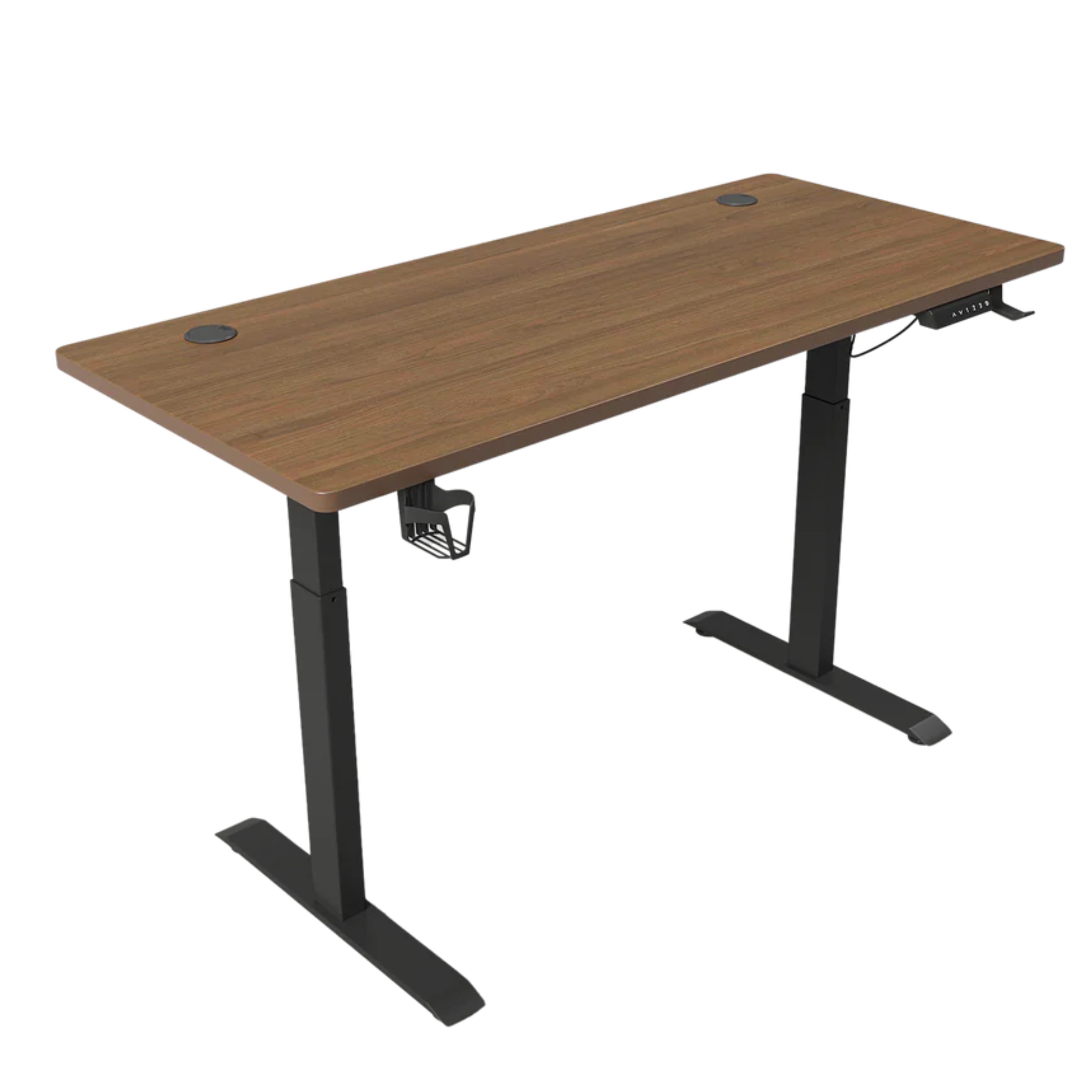 GameTech Height Adjustable Electronic Standing Desk (1200x600x720-1170) - (walnut) GAM017