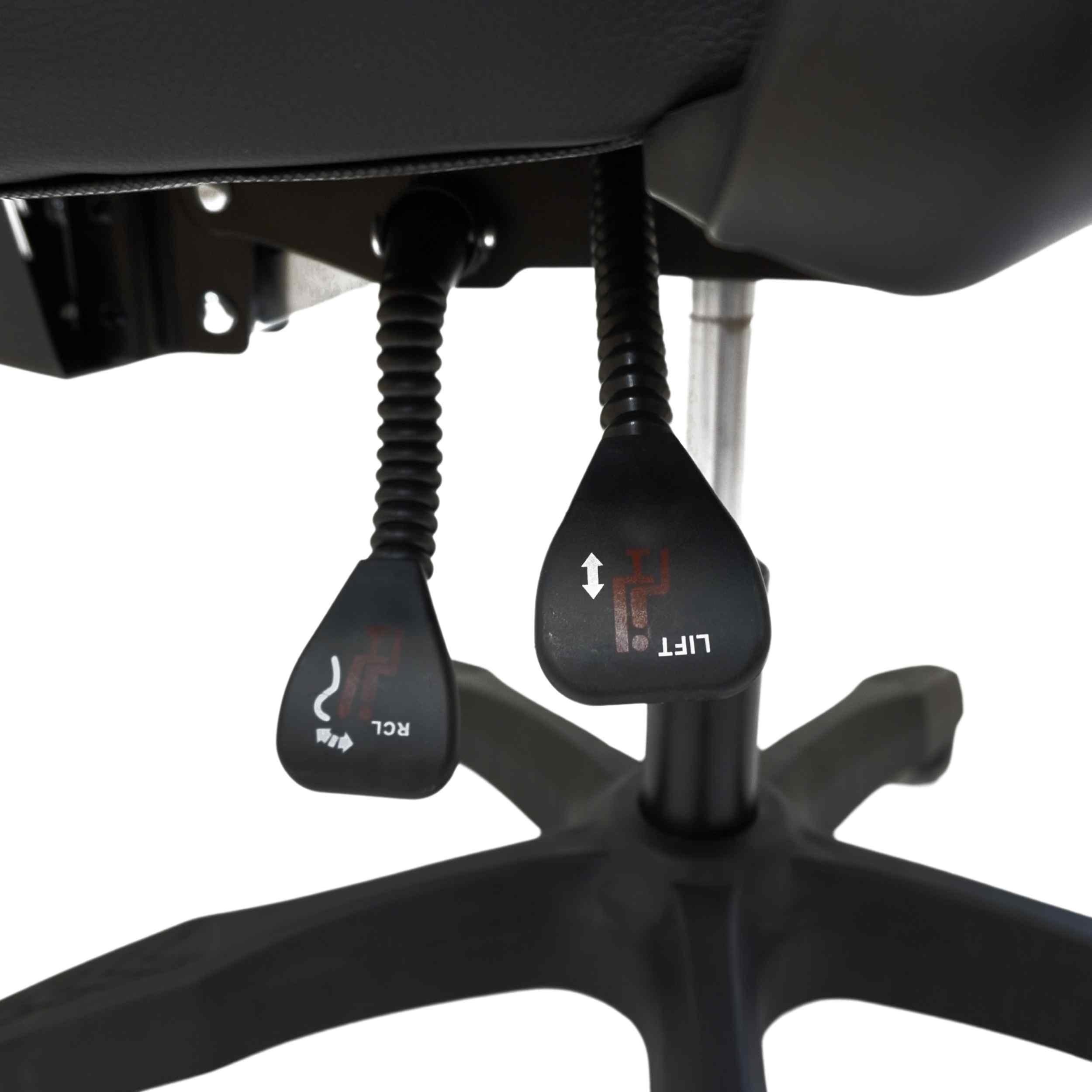 GameTech - Spider Grey Leather Gaming Chair with Massaging Cushion - Image 7