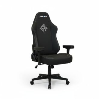 GameTech - Shadow Knight Genuine Leather Black Gaming Chair