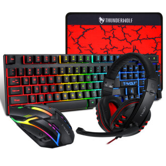 4 in 1 Gaming Combo - Keyboard, Mouse, Headset, Mousepad