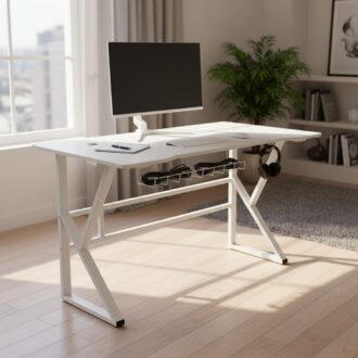 Ergonomic Office Desk – 1200 × 700mm Warm White
