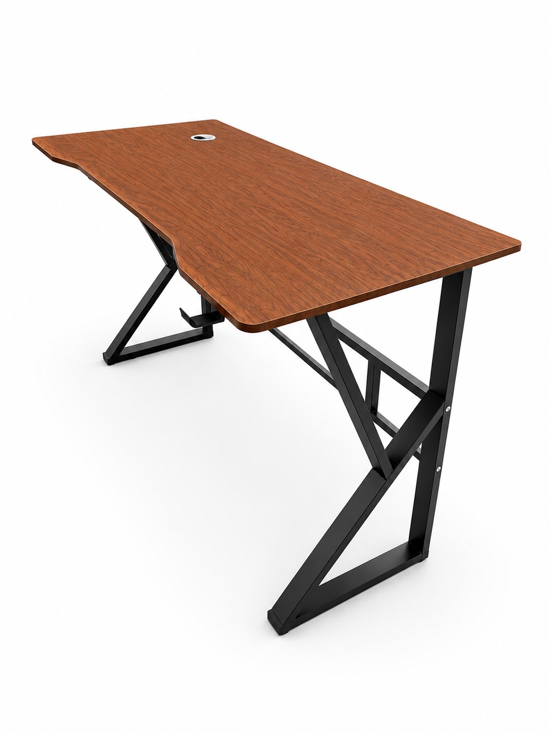 Ergonomic Office Desk – 1200 × 700mm Black Oak - Image 6