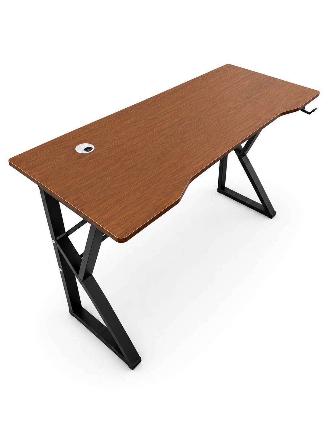 Ergonomic Office Desk – 1200 × 700mm Black Oak - Image 2