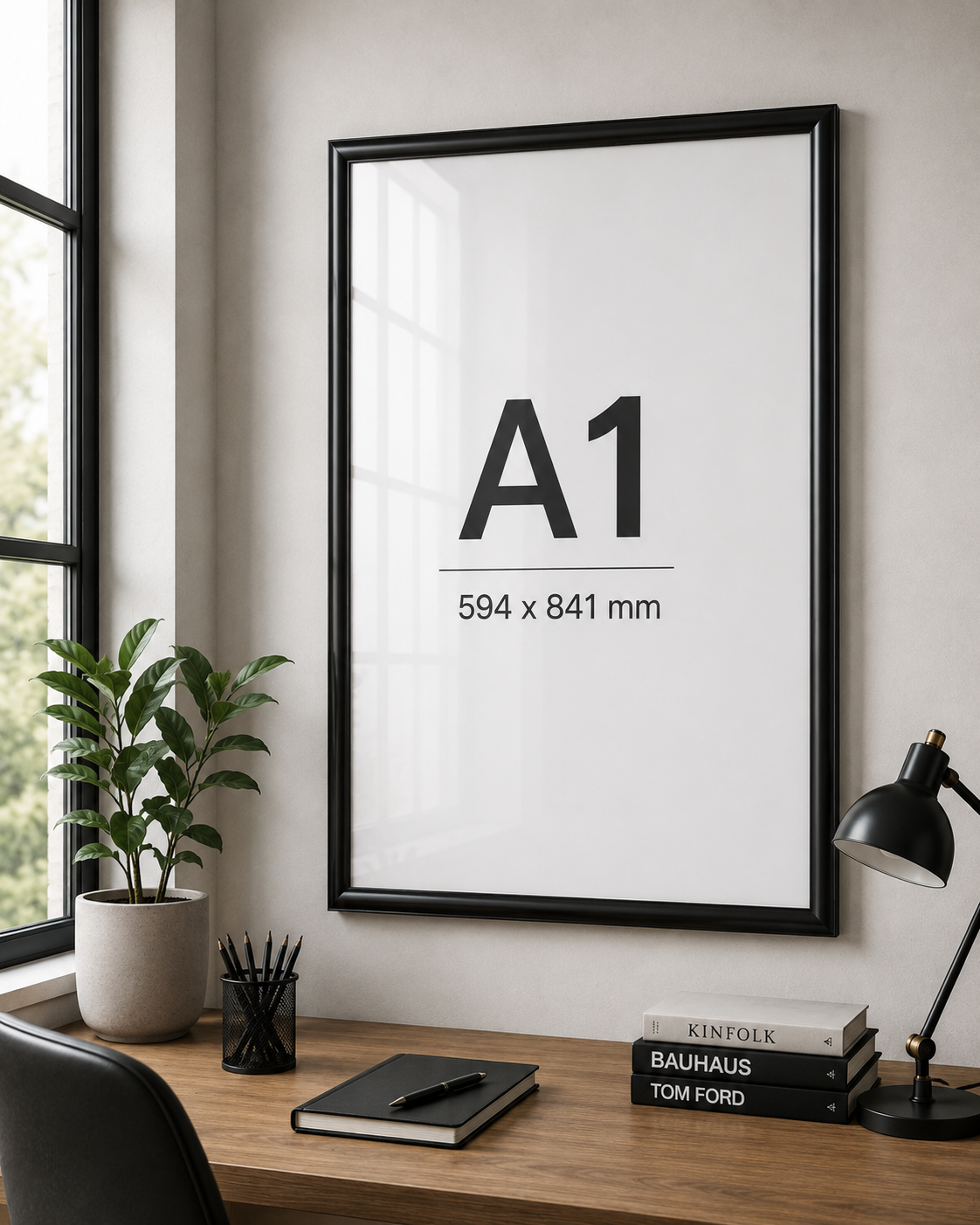 Smartbuy Black Snapper Poster Frame - A1 (594x841mm)