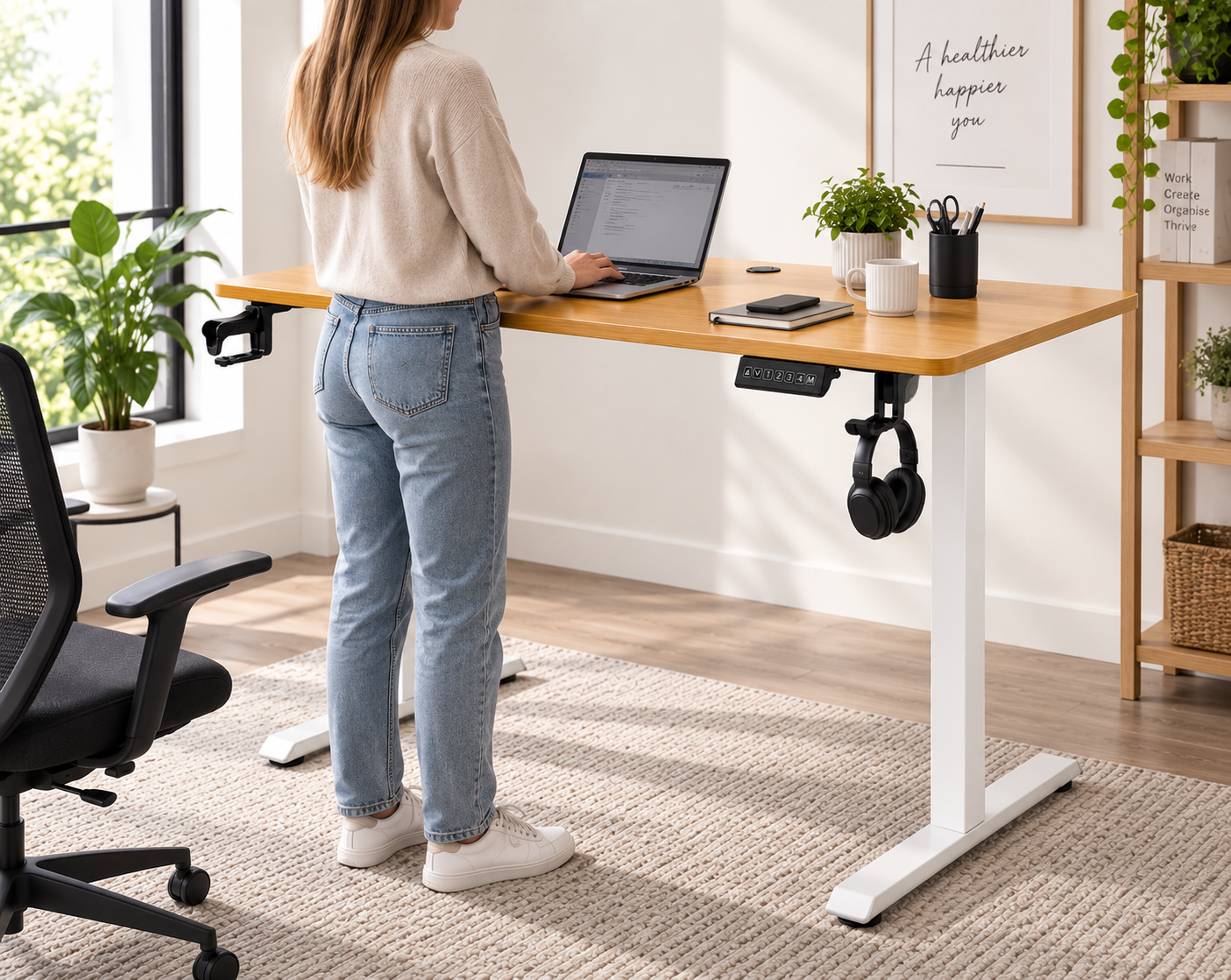 Electronic Height Adjustable Table /Desk 140cm - Memory Saving - Image 2