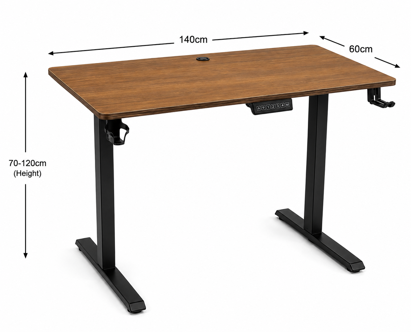 Electronic Height Adjustable Table /Desk 140cm - Memory Saving - Image 5