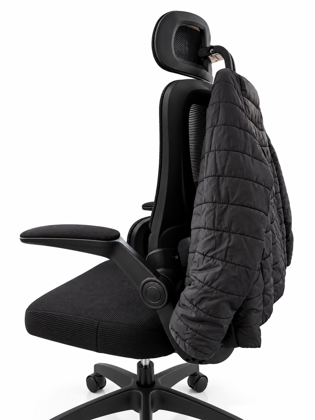 LS-908 Executive Ergonomic Mesh Office Chair – Black - Image 2