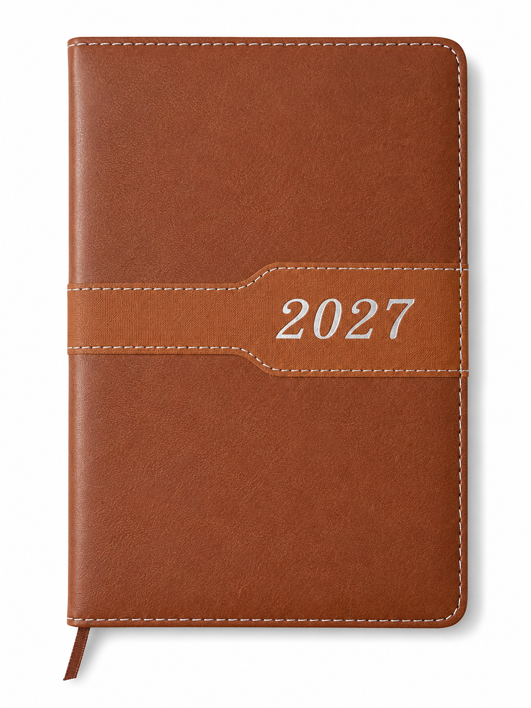 A5 Two-Tone Diary 2027 - Page-a-Day BROWN