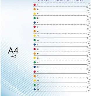 A-Z (20 Part) Printed Index Dividers