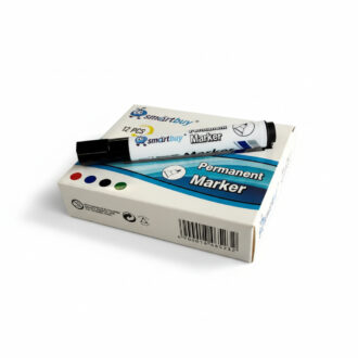 12 Pc Smartbuy Permanent Markers Bullet Tip - Black