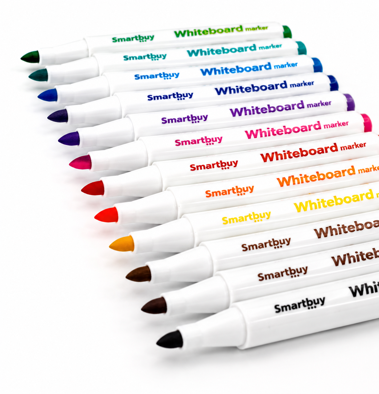 Whiteboard Markers - 12pc (Assorted Colours) - Image 4