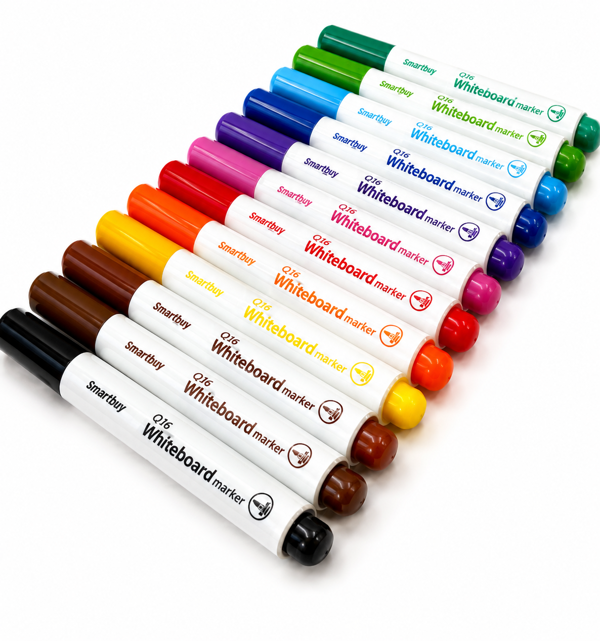 Whiteboard Markers - 12pc (Assorted Colours) - Image 3
