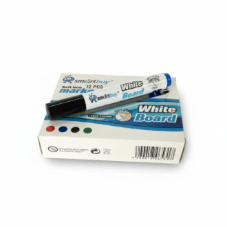 12pc Smartbuy Whiteboard Markers Bullet Tip - Black