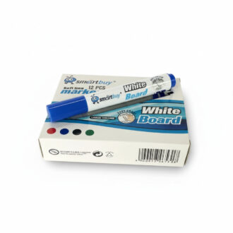 12pc Smartbuy Whiteboard Markers – Bullet Tip – blue